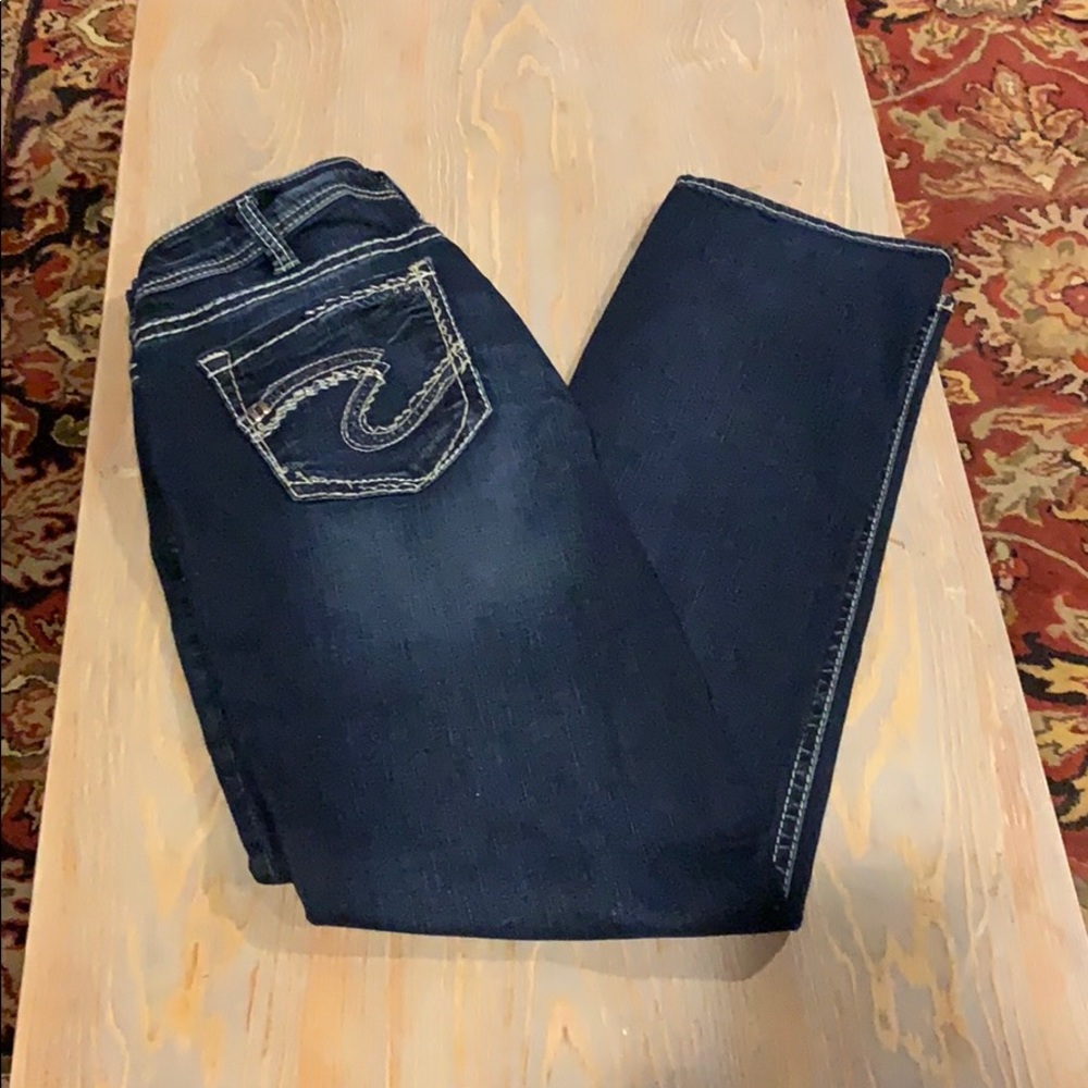 Silver jeans Suki Mid Straight size 14 L 32